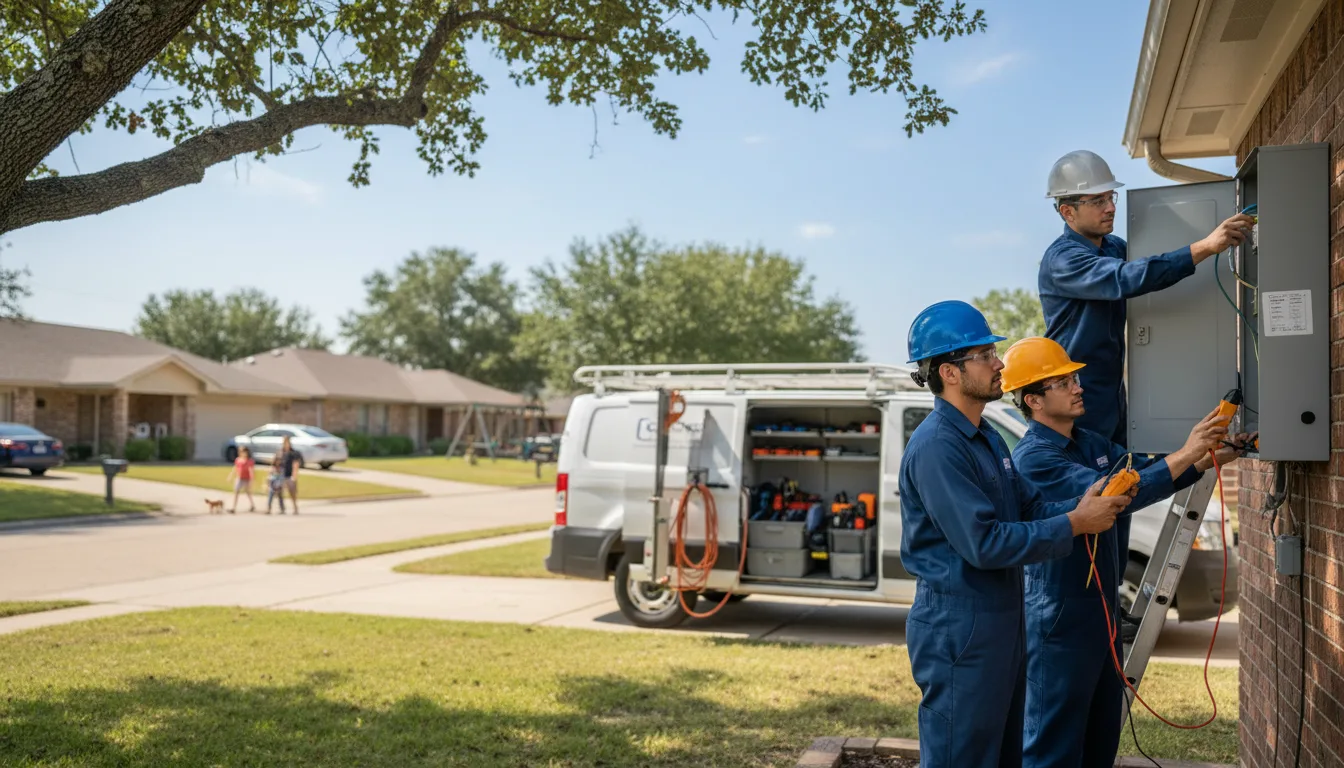 Certified electrician providing emergency electrical services in Garber, IA